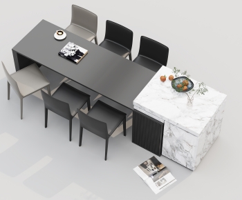 Modern Dining Table And Chairs-ID:438981163