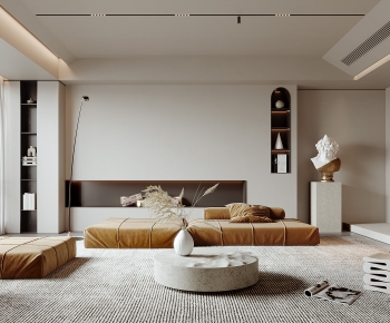 Modern Wabi-sabi Style A Living Room-ID:133874893