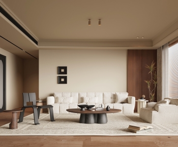 Wabi-sabi Style A Living Room-ID:970529087