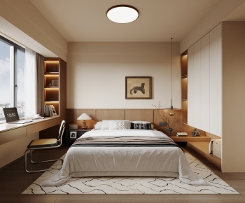 Wabi-sabi Style Bedroom-ID:878643046