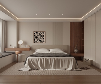 Modern Wabi-sabi Style Bedroom-ID:396477946