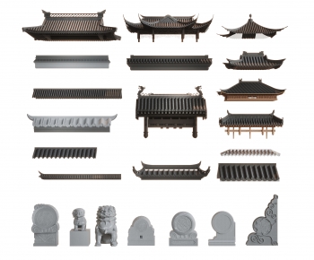 New Chinese Style Chinese Style Building Component-ID:106311089