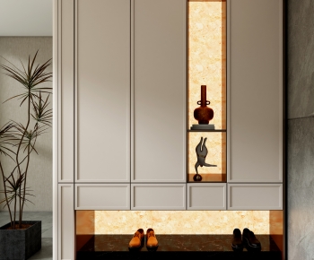 Modern New Chinese Style Shoe Cabinet-ID:955895902