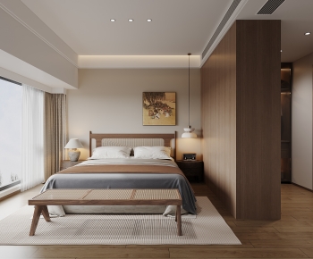 Wabi-sabi Style Bedroom-ID:900111915