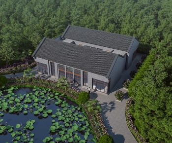 Chinese Style Architectural Bird's-eye View Planning-ID:395217903