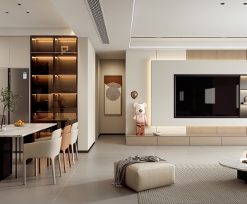 Modern A Living Room-ID:338462114