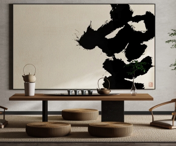 Chinese Style New Chinese Style Wabi-sabi Style Calligraphy And Painting-ID:103207118