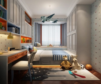 Simple European Style Boy's Room And Son's Room-ID:623745924