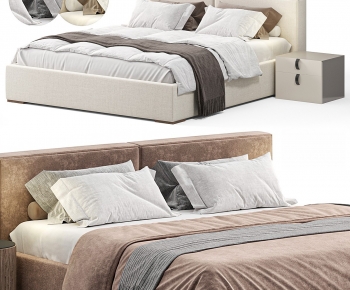 Modern Double Bed-ID:549832111