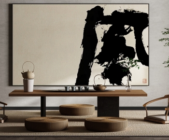 Chinese Style New Chinese Style Wabi-sabi Style Calligraphy And Painting-ID:661575087