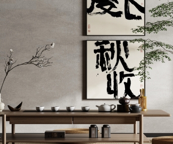 Chinese Style New Chinese Style Wabi-sabi Style Calligraphy And Painting-ID:689351085
