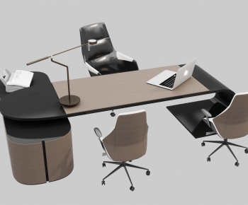 Modern Office Desk And Chair-ID:971863991