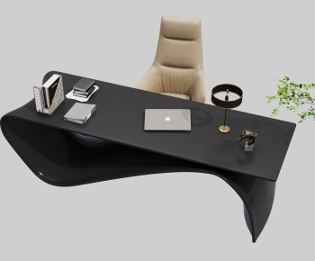 Modern Office Desk And Chair-ID:988734963