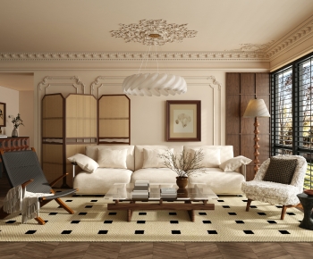 French Style A Living Room-ID:725431922