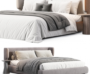 Modern Double Bed-ID:487710001