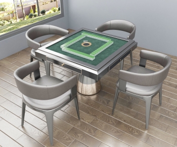 Modern Mahjong Tables And Chairs-ID:417479045