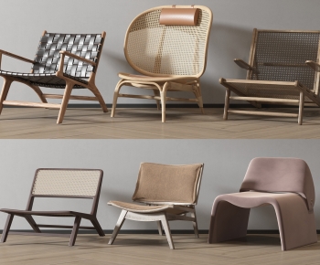 Wabi-sabi Style Lounge Chair-ID:893590939