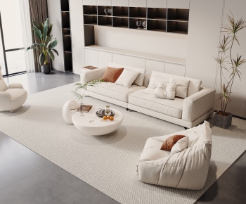 Modern Wabi-sabi Style Sofa Combination-ID:635596996