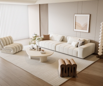 Modern Wabi-sabi Style A Living Room-ID:562212944
