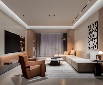 Modern A Living Room-ID:515902043