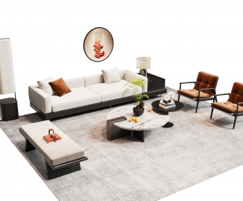New Chinese Style Sofa Combination-ID:769912006