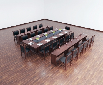 New Chinese Style Conference Table-ID:669322012