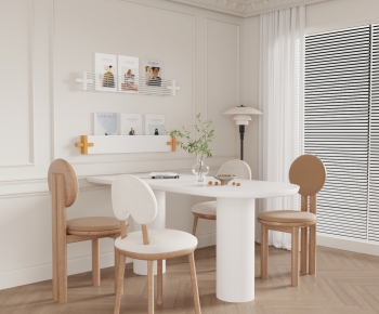 Modern French Style Dining Table And Chairs-ID:329622981