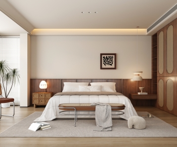 Wabi-sabi Style Bedroom-ID:956403025