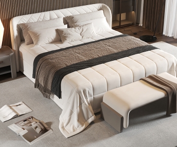 Modern Double Bed-ID:659754045