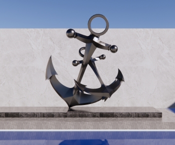 现代船舵海洋文化景观雕塑小品-ID:506591087
