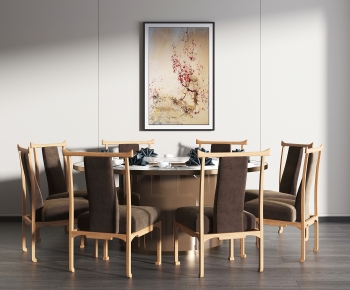 New Chinese Style Dining Table And Chairs-ID:163799051