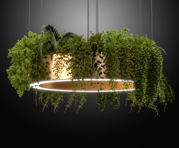 现代植物环形装饰吊灯-ID:426629079