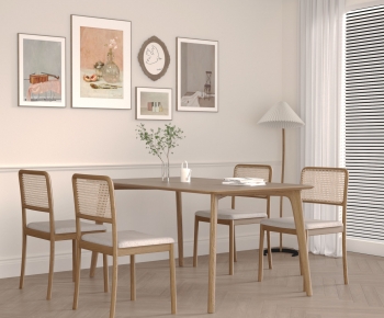 Nordic Style Dining Table And Chairs-ID:131458042