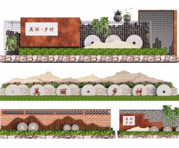 New Chinese Style Chinese Style Landscape Wall-ID:899542095