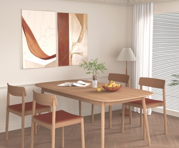 Nordic Style Dining Table And Chairs-ID:244654893