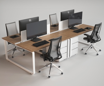 Modern Office Desk And Chair-ID:759083032