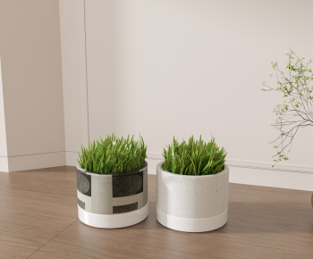 Modern Potted Green Plant-ID:288816931