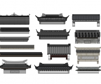 Chinese Style Building Component-ID:185589088