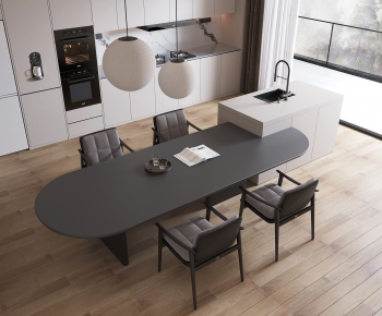 Modern Dining Table And Chairs-ID:671289056