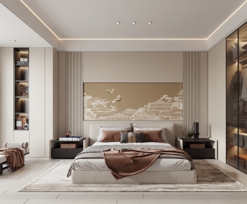 New Chinese Style Bedroom-ID:855588979