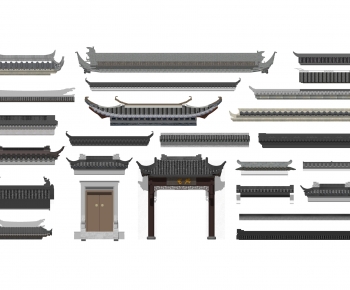 Chinese Style Building Component-ID:365216025