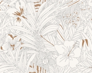 ModernAnimal And Plant Pattern Wallpaper