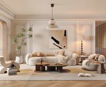 French Style A Living Room-ID:642189032