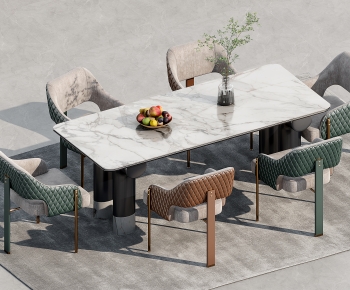 Modern Dining Table And Chairs-ID:975693949