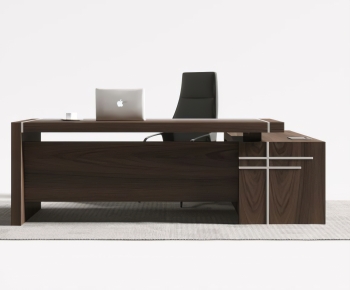 Modern Office Desk And Chair-ID:114801885