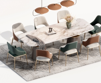 Modern Dining Table And Chairs-ID:965472949