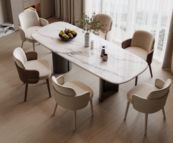 Modern Dining Table And Chairs-ID:108438017