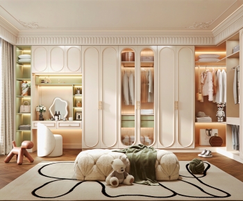 French Style Clothes Storage Area-ID:672682055