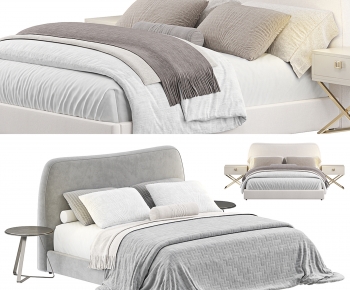 Modern Double Bed-ID:926170311