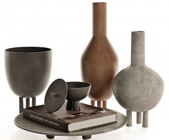 Modern Wabi-sabi Style Clay Pot-ID:430582052